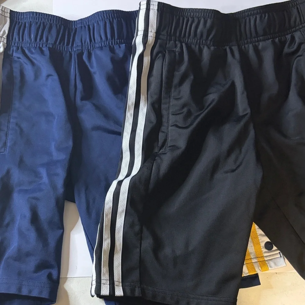 Adidas Tear Away Navy, Black/White, and Black/Red Shorts Bundle | EUC | Sz M